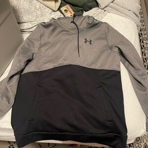 Under Armour Gray and Black Performance Sweatshirt